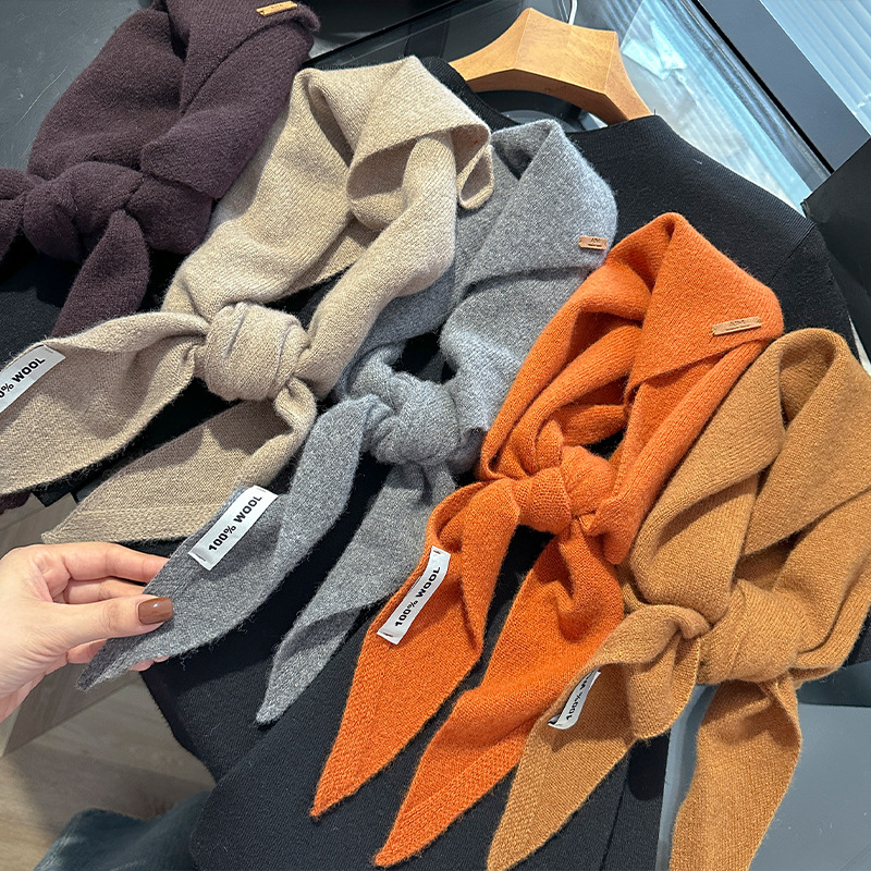 Cashmere Pashmina Wrap - Knitted Scarf Women 100% Wool Winter