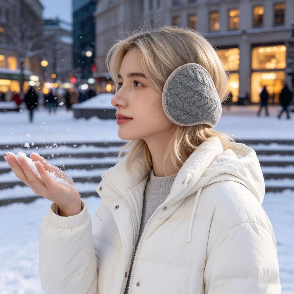 Fleece Ear Warmer Band - For Men Women Winter Ear Muffs
