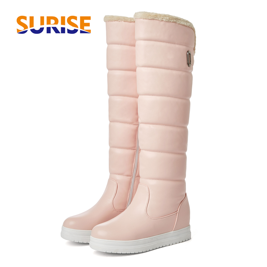 Waterproof Winter Boot - Winter Fur Knee-high Platform Snow Boots