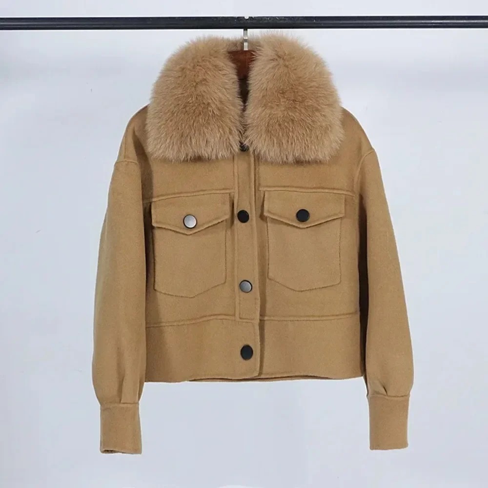 Wool Women Fur Coat New Autumn - đánh giá và giá Wool Coat Peacoat
