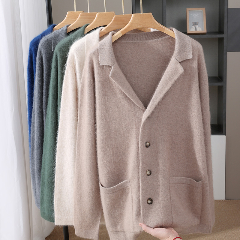 New Mink Wool Cardigan Men's P - đánh giá và giá Wool Coat Peacoat