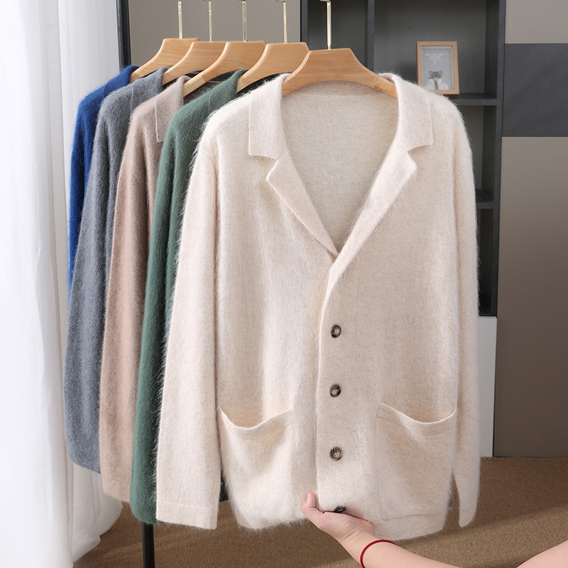 New Mink Wool Cardigan Men's P - đánh giá và giá Wool Coat Peacoat