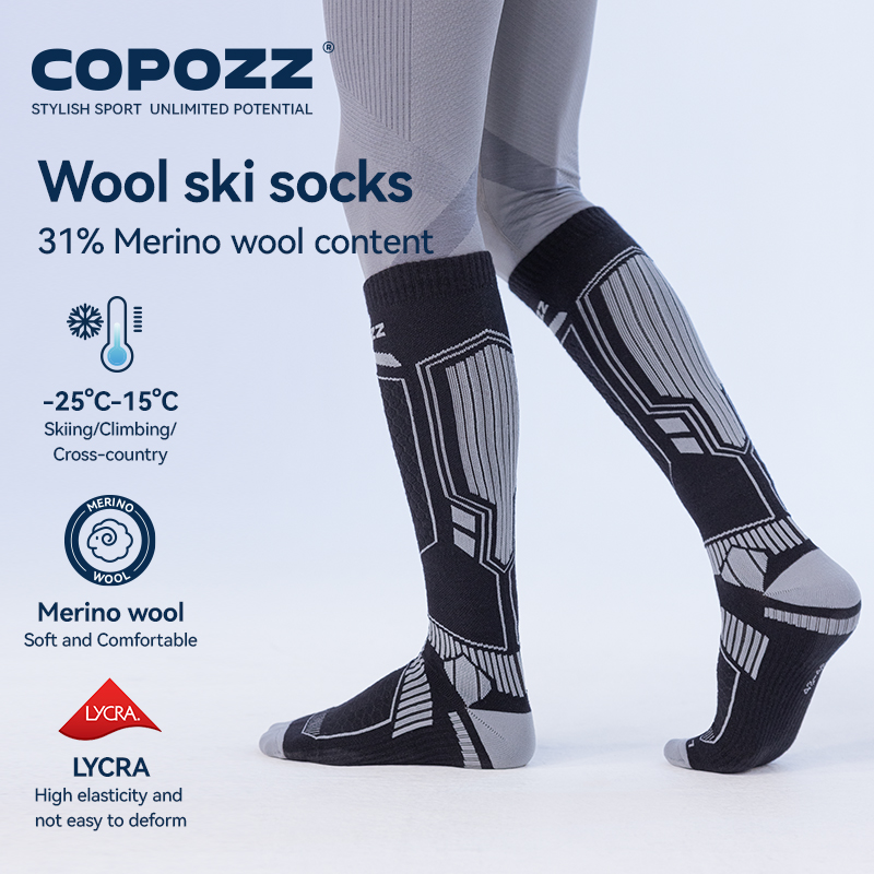 COPOZZ New Winter Ski Socks Me - đánh giá và giá Thermal Sock Wool