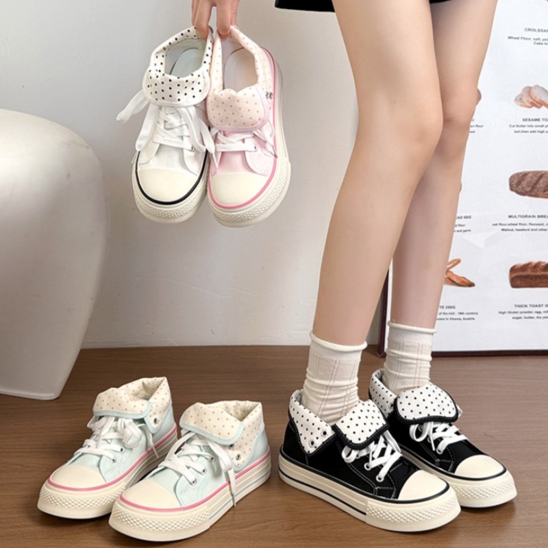 New High Help Canvas Shoes Dot - đánh giá và giá Vans Shoes Old Skool