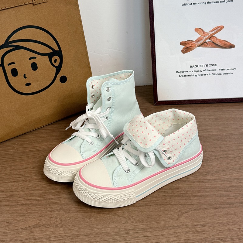 New High Help Canvas Shoes Dot - đánh giá và giá Vans Shoes Old Skool