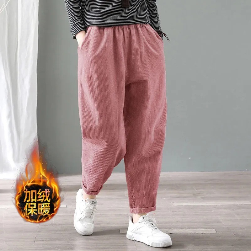 Women Corduroy Harem Pants Ela - đánh giá và giá Corduroy Pant Warm