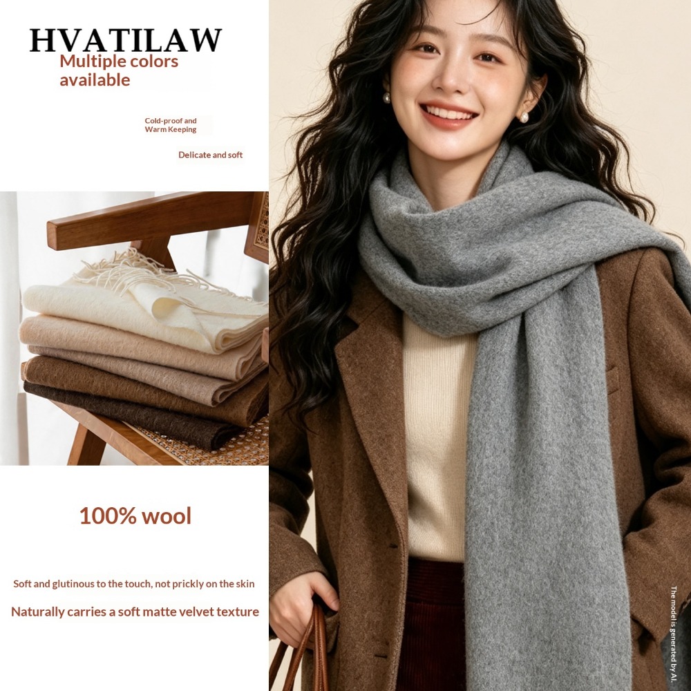 Winter Warm 100% Wool Scarf Ov - đánh giá và giá Wool Scarf Men